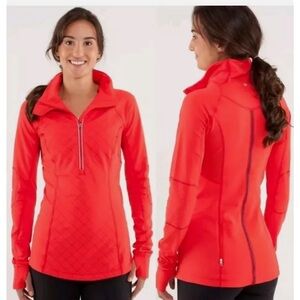 Women’s lululemon run toasty Tec half zip size 4